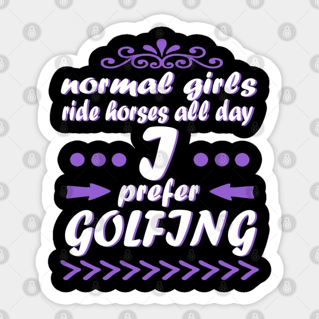 Golf Golfing Hole in One Golfer Golf Course Sticker by FindYourFavouriteDesign